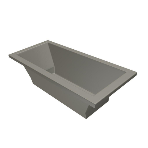 Xenz Society Baignoire duo - 170x75x53 - bonde centrale - acrylique - ciment SW102903