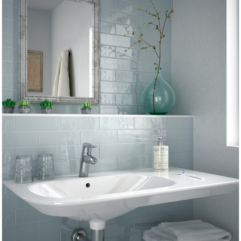 SAMPLE Terravito Elvella Voor wandtegel - 20x6.5cm - 8mm - Blauw SW1221386