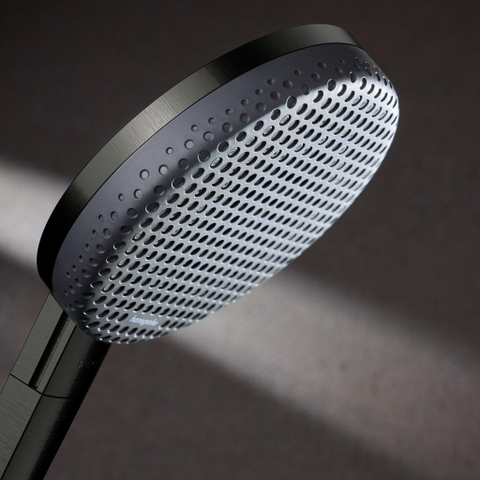 Hansgrohe Raindance alive Douchette à main 125 3 jets EcoSmart+ Chrome noir brossé (anthracite) SW1387872