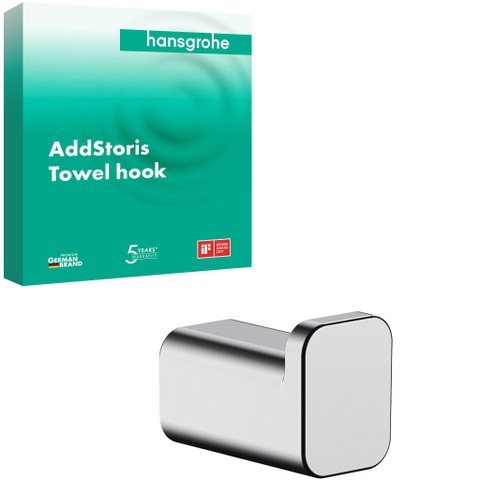Hansgrohe AddStoris Q handdoekhaak enkel - hoogglans chroom SW651141