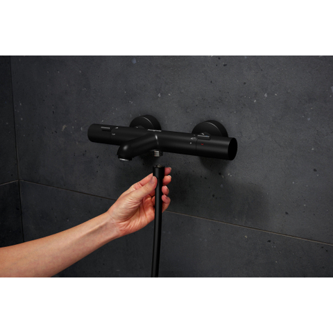 Hansgrohe Ecostat Fine opbouw badthermostaat mat zwart SW1152219