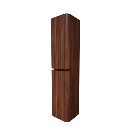 Royal Plaza Terra Hoge Kast - 170x35x40cm - 2 deuren - afgeronde hoeken - kastanje (walnoot) SHOWROOMMODEL SHOW26772