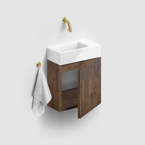 Clou Flush 3 fontein 36x18x9cm zonder kraangat rechts Keramiek Wit SW9329