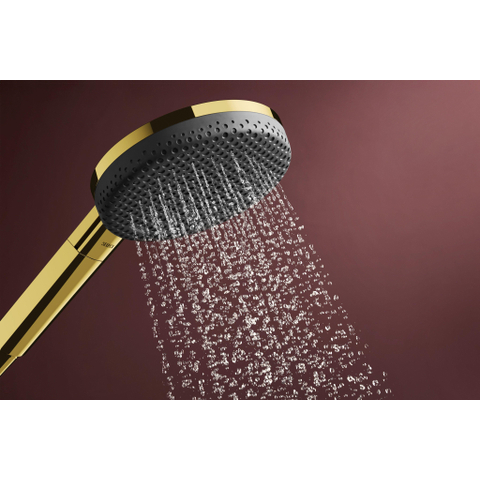 Hansgrohe Raindance alive Sel.S - 125 - 3jet - ecosmart - doucheset Puro S - 90cm - gepolijst goud (goud) SW1388308
