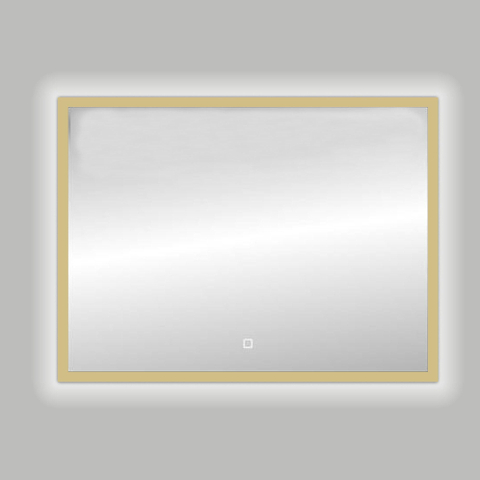 Best Design Nancy Isola Miroir 100x80cm avec éclairage LED Doré mat SW451320