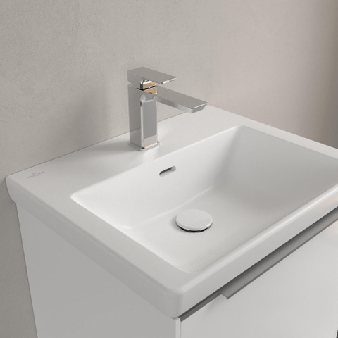 Villeroy & Boch Subway 3.0 Lavabo - 550 x 440 x 165 stone white mat (blanc) CeramicPlus - avec trop-plein SW702078
