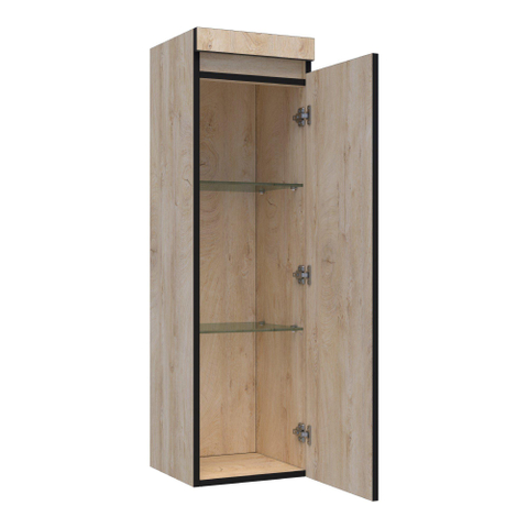 BRAUER Joy Edge badkamerkast - 120x35x35cm - 1 deur - rechtsdraaiend - greeploos - Forest Wheat SW522802
