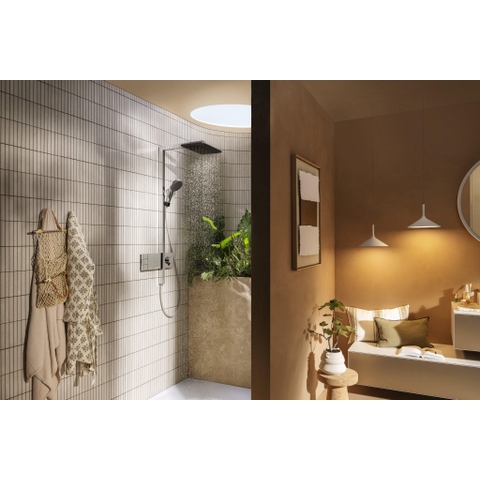 Hansgrohe Raindance Alive Q - showerpipe - 210/340 2jet - ecosmart - thermostatische - thermostaat - hoogglans chroom SW1387820