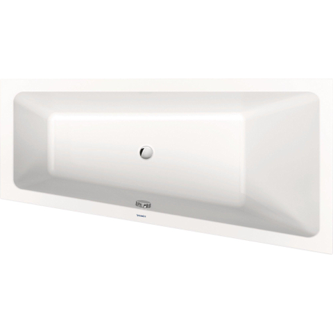 Duravit No.1 Bad offset - 160x85cm hoek rechts - wit glanzend SW723796