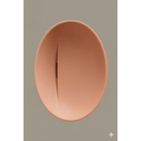 Zeza Element Waskom - 51x35.5x14.2 - solid surface - glans peach (roze) SW1208817