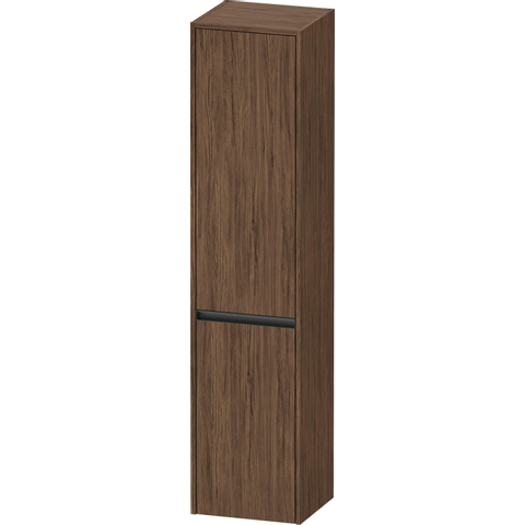 Duravit Ketho.2 Hoge kast - met 2 deuren - 40x176x36cm rechts - met tip onnoten - mat noten (donker) (hout) SW772132