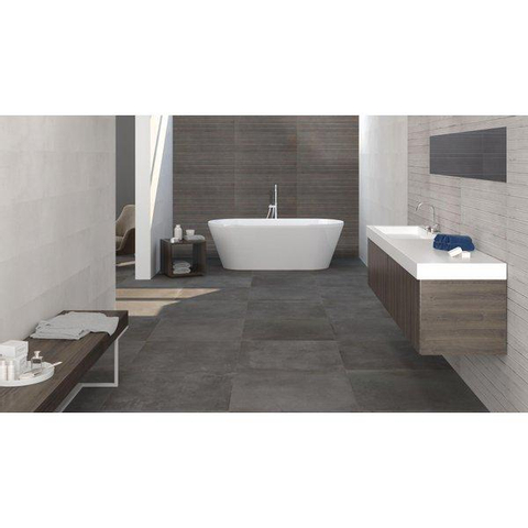 ÉCHANTILLON Ceralto Borello Grip Carrelage mural 25x50cm 9.6mm pâte blanche Blanco SW976403