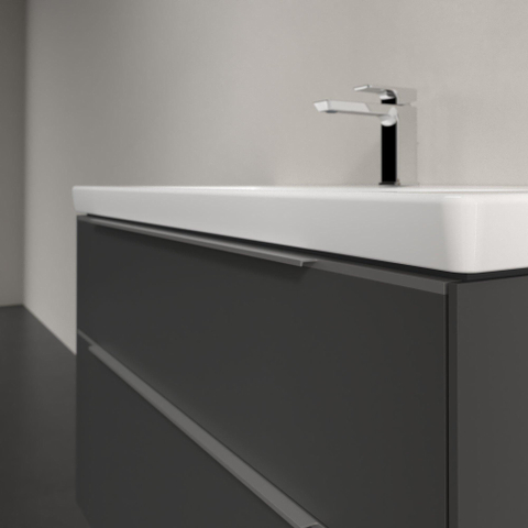 Villeroy & Boch Subway 3.0 wastafelonderkast - 97.3x57.9cm - 2 lades - Graphite (grijs) SW641586