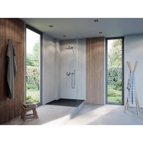 Duravit Sustano Douchebak - 90x90x3cm - Vierkant - DuraSolid - mat antraciet SW813679