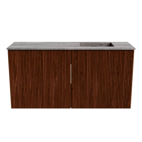 Mondiaz JOYA-DLUX 80cm toiletmeubel - kleur Ruby - Wastafel FAYE positie Rechts Zonder kraangat kleur Oza. SW1425507