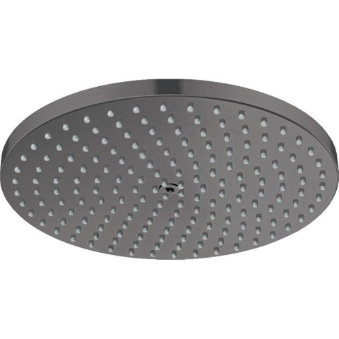 Hansgrohe Raindance S hoofddouche - 24cm - powderrain - ecosmart+ - brushed black chrome (zwart) SW1382816