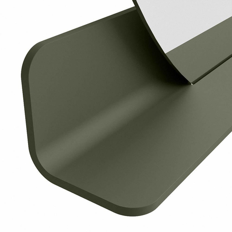 Mondiaz SPOT spiegel – Ø120 cm – met planchet – Army (groen) SW1235491