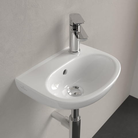 Villeroy & Boch O.novo Fontein - 36x27x15cm - met overloop - White Alpine (glans wit) SW878401