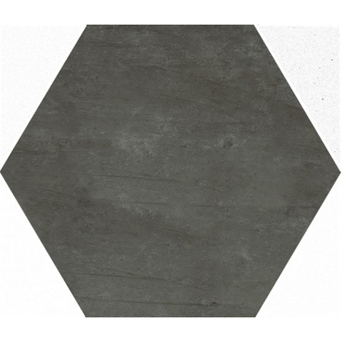 Ceralto Neroli Stone carrelage sol et mur - 30x35cm - 9mm - hexagonal - R9 - effet pierre - black mat (noir) SW795700