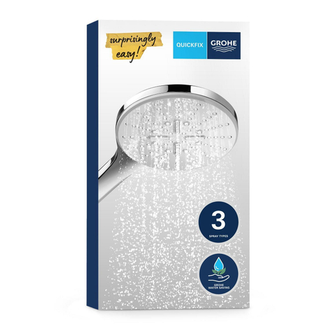 Grohe QuickFix Vitalio Handdouche - 15cm - rond - 3 straalsoorten - chroom SW705166