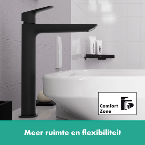 Hansgrohe Logis Wastafelkraan - 240 fine - zonder afvoer - mat zwart SW918280