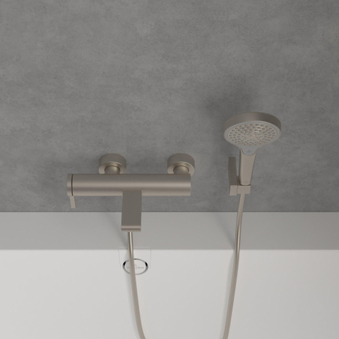 Villeroy & Boch Dawn 1 greeps badkraan - Brushed Nickel (rvs) SW974054