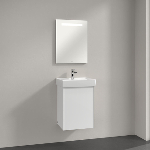 Villeroy & Boch More to see one spiegel - met geïntegreerde led verlichting - 45x60cm - inclusief bevestiging - Glass (glans wit) SW454449
