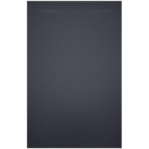 Riho Isola Receveur de douche 90x90x3cm Marbre de synthèse Structure ardoise mat anthracite SW412113