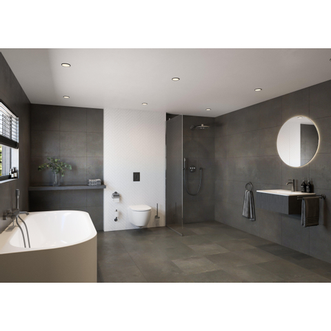 Grohe Essentials Toiletborstelhouder - wandmontage - rond - open - Supersteel (RVS) SW97650