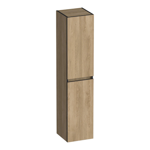 BRAUER Joy Edge armoire de salle de bains - 160x35x35cm - 2 portes - ouvrant à gauche ou à droite - sans poignée - Sunlit SW1200824