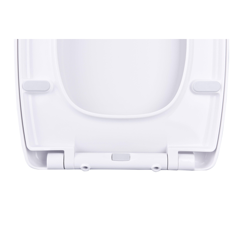 Saniclass abattant WC - 37x43cm - forme D - softclose - déclipsable - blanc brillant SW1159430