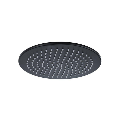 FugaFlow Eccelente Accessoire Douche de tête - 30cm - rond - bras de plafond 20cm - noir mat SW1468889