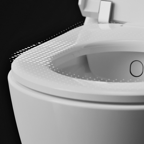 Villeroy & Boch Viclean douche wc - 60cm - spoelrandloos pure CeramicPlus - mat zwart SW917919