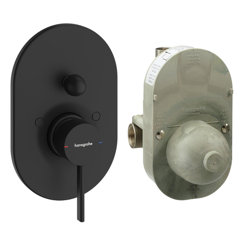 Hansgrohe Zesis mitigeur bain-douche - encastré - monocommande - sans corps encastré - noir SW1388553