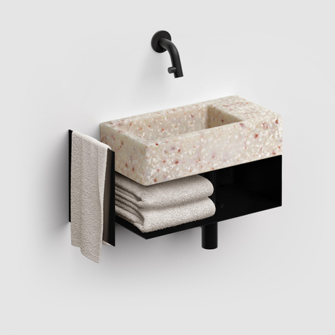 Clou Flush 3 fontaine - 36x18cm - droite - PE recyclé - terra clair SW848908