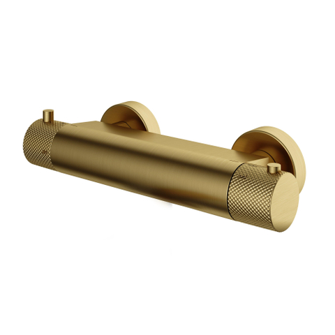 Hotbath Cobber X Thermostatische douchemengkraan - PVD - geborsteld messing (goud) SW440773