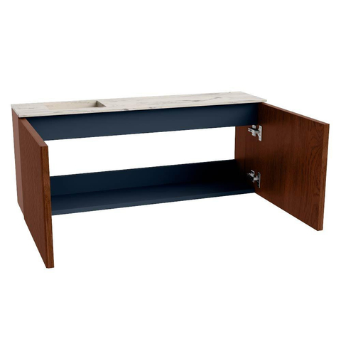 Mondiaz JOYA-DLUX 100cm toiletmeubel - kleur Ruby - Wastafel FAYE positie Links Zonder kraangat kleur Nata. SW1425451