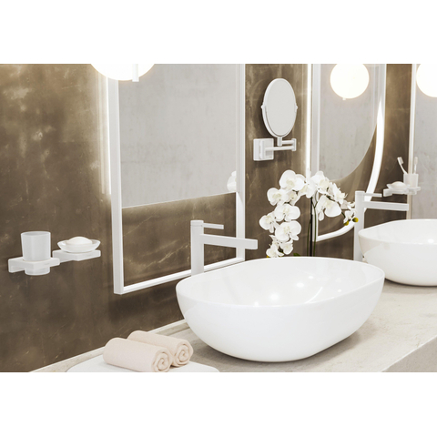 Hansgrohe Finoris 1 greeps wastafelkraan - 260 met afvoerplug - mat wit SW651060