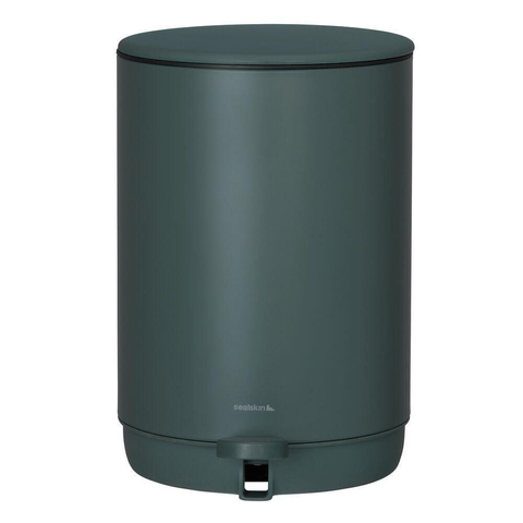 Sealskin Mind Poubelle à pédale 5 litres autoportante Vert foncé SW699565