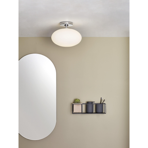 Astro Zeppo Ceiling Plafonnier 23.5cm IP44 douille E27 chrome SW75764