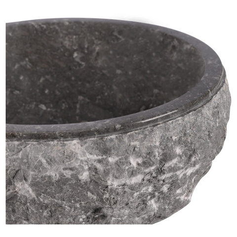 Differnz ASTI Vasque à poser - 38cm - pierre naturelle polie - gris SW1236906