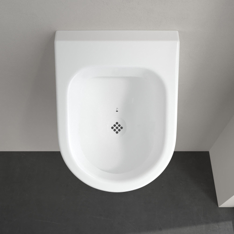 Villeroy & Boch Architectura Omnia Architectura urinoir - met richtobject - met verdekte inlaat spatreductie en keramische zeef - 35.5x62x38.5cm - White Alpine (glans wit) 0104009