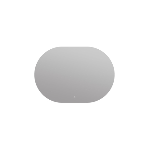 Arcqua Oval spiegel – ovaal – 100x70 cm – indirecte LED rondom – spiegelverwarming – Naturel SW1223193