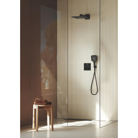 GROHE Grohtherm SmartControl afbouwdeel - vierkant - thermostatisch - 3 functies - mat zwart SW1477730