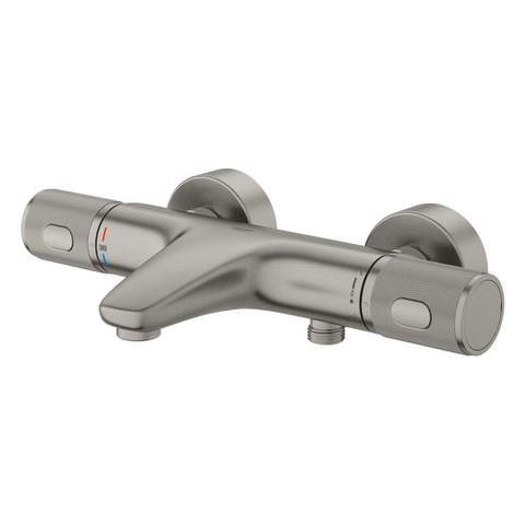 GROHE Grohtherm 1000 Performance badthermostaat - met koppelingen - supersteel (rvs) SW1477579