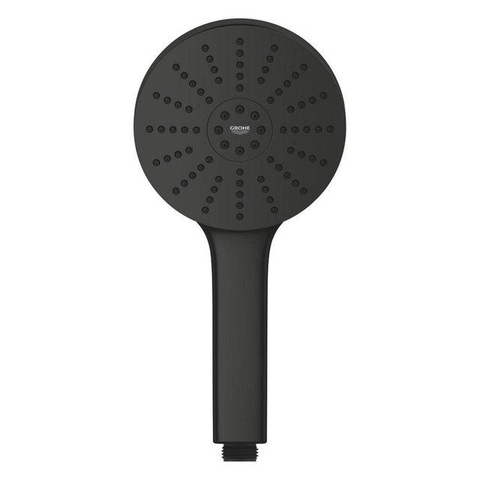 Grohe Vitalio Joy Handdoucheset - rond - 3 straalsoorten - silverflex doucheslang - 175cm - matte black (mat zwart) SW1565492