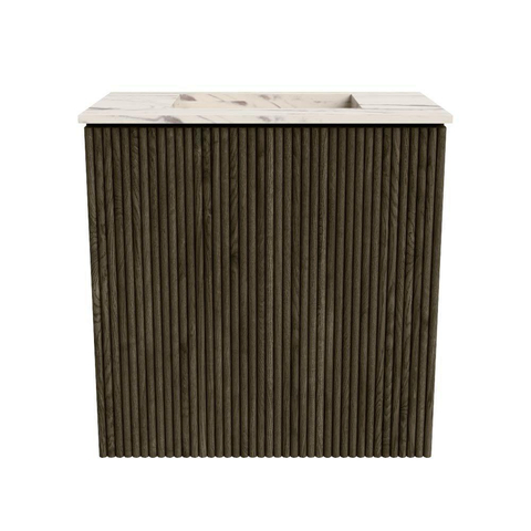 Mondiaz JOYA-DLUX 40cm meuble de toilette - couleur Shadow - Vasque FAYE position Milieu Sans trou de robinet couleur Nata. SW1424931
