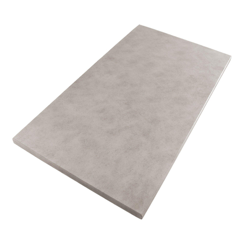 BRAUER Concrete Plan vasque - 80x46x3cm - sans trou de robinetterie - béton gris moucheté revêtu SW416512