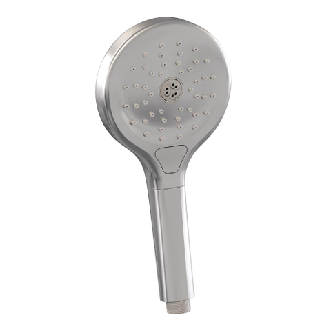 Brauer Brushed Edition Ensemble de douche encastrable - pomme de douche 20cm - 3 boutons - bras mural droit - barre curseur - partie encastrable - douchette ronde 3 jets - PVD - inox brossé SW374425