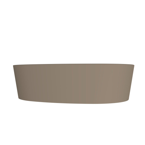 Arcqua Rocker waskom - opbouw - organisch rechts - 50x37cm - mat truffel SW1209149